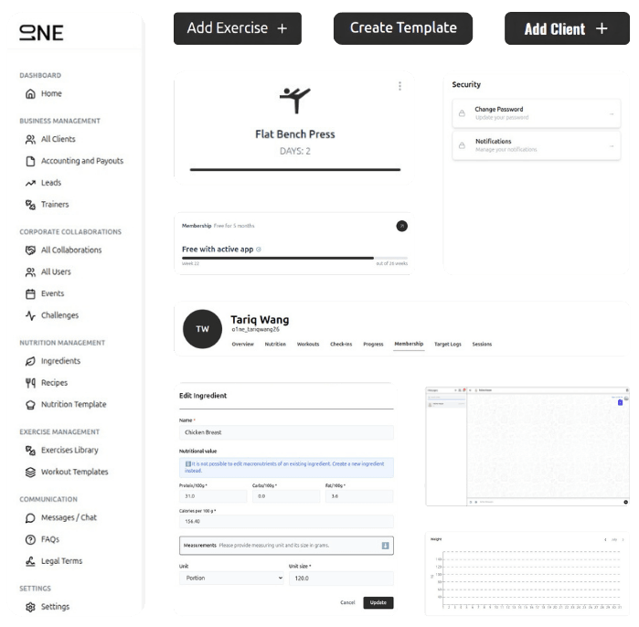 ONE app components